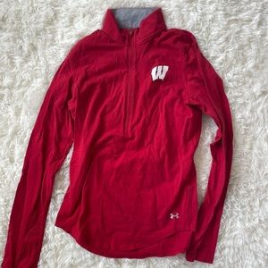 Wisconsin under armor quarter zip